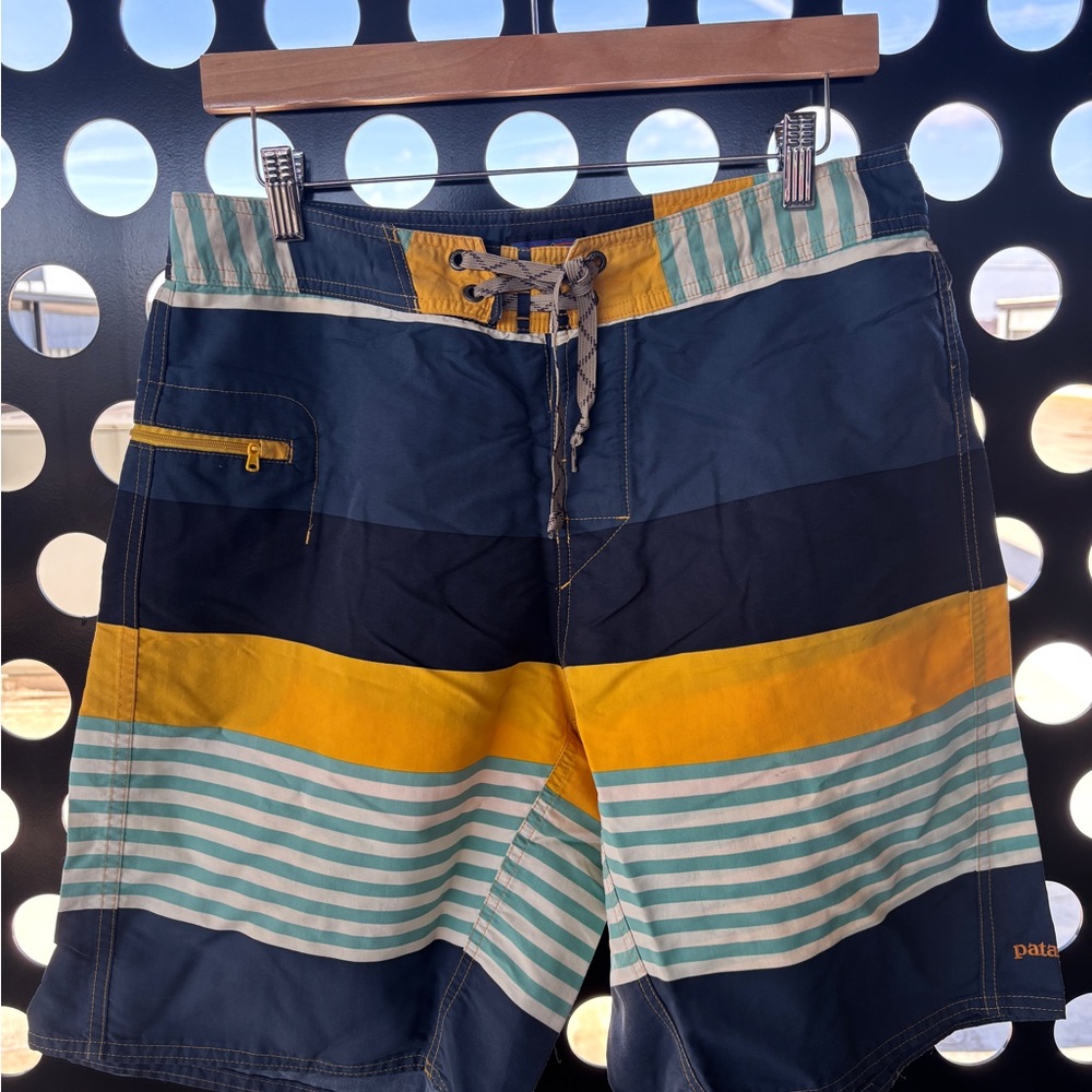 Patagonia Men's Multicolor Striped Board Shorts